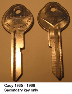 Old-Vintage-GM-Keys by Code Number-Chevy-Buick-Olds-New 